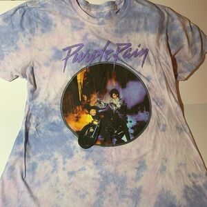Purple Rain Tie-Dye Graphic Short Sleeve Tee